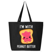 Funny Peanut Butter Jelly Matching Couples His & Hers 25L Jumbo Tote