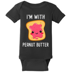 Funny Peanut Butter Jelly Matching Couples His & Hers Baby Bodysuit