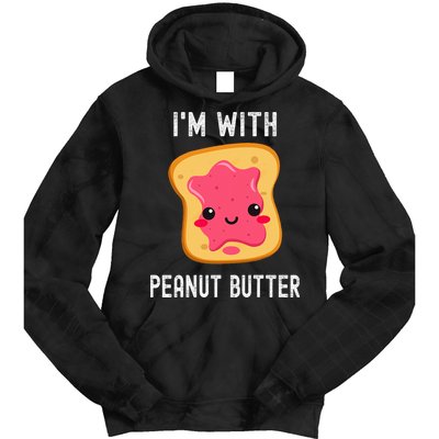 Funny Peanut Butter Jelly Matching Couples His & Hers Tie Dye Hoodie