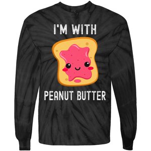 Funny Peanut Butter Jelly Matching Couples His & Hers Tie-Dye Long Sleeve Shirt