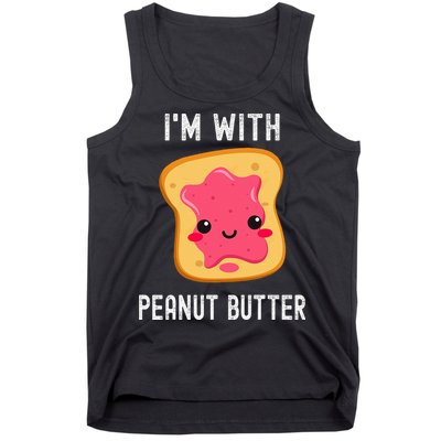 Funny Peanut Butter Jelly Matching Couples His & Hers Tank Top
