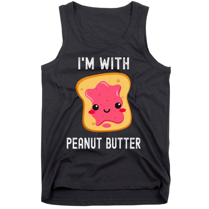 Funny Peanut Butter Jelly Matching Couples His & Hers Tank Top