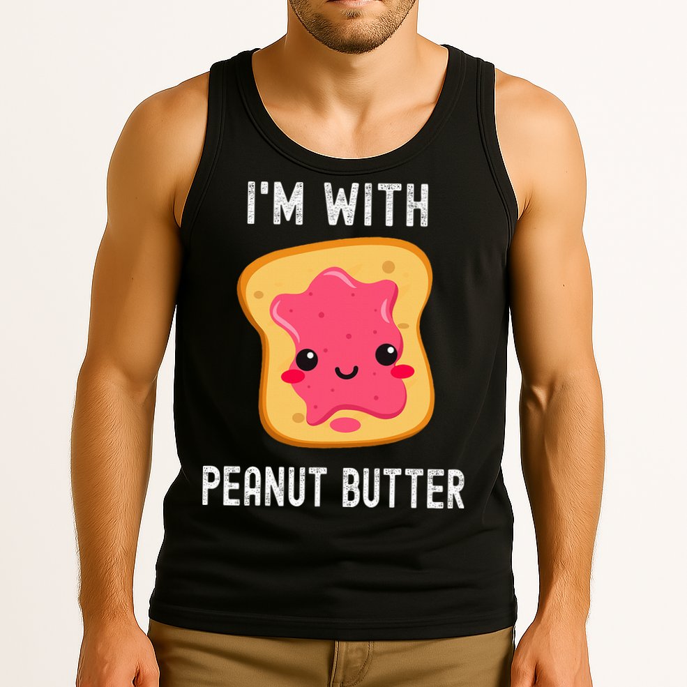 Funny Peanut Butter Jelly Matching Couples His & Hers Tank Top