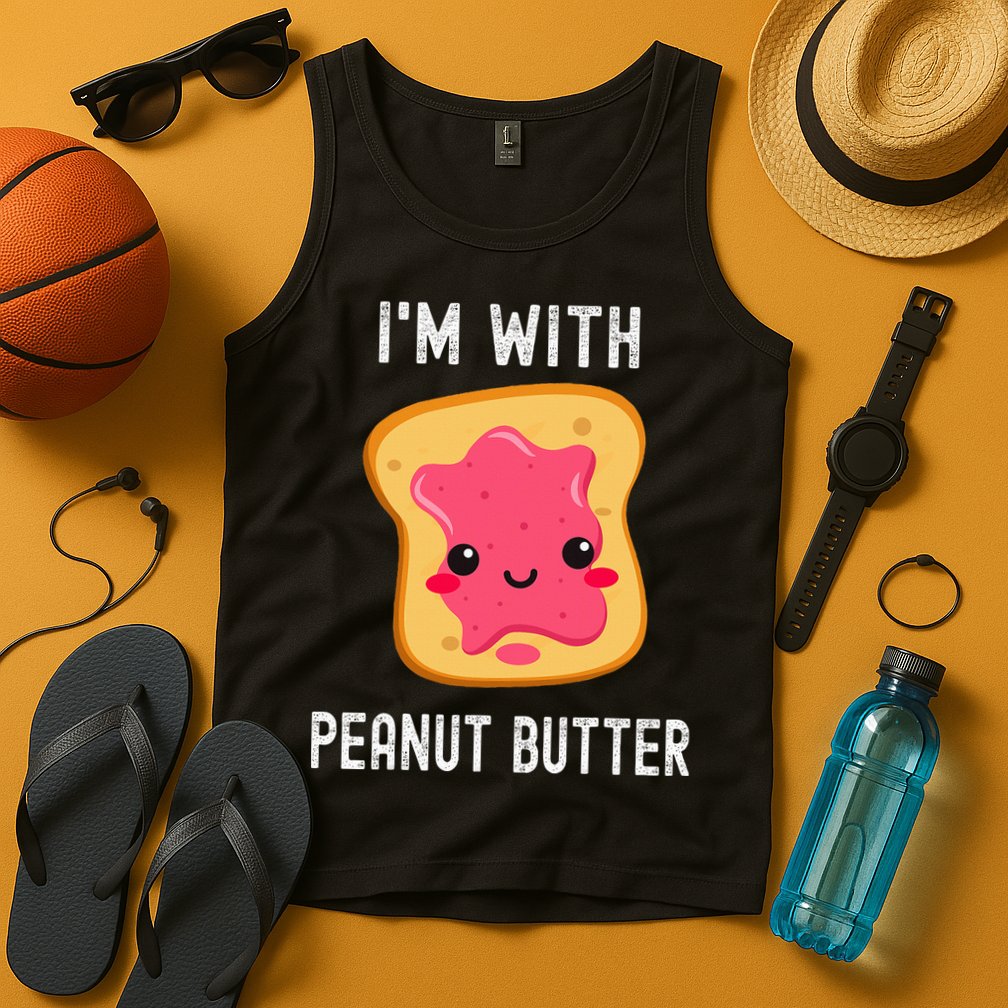 Funny Peanut Butter Jelly Matching Couples His & Hers Tank Top