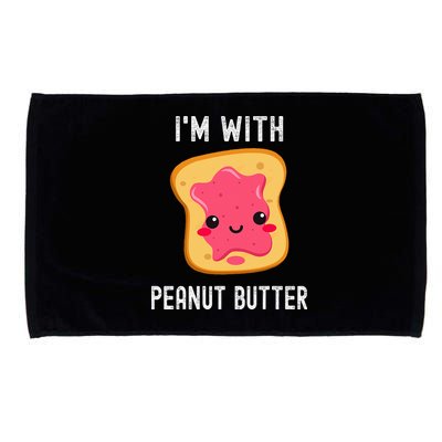 Funny Peanut Butter Jelly Matching Couples His & Hers Microfiber Hand Towel