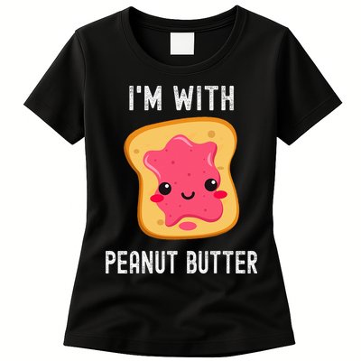 Funny Peanut Butter Jelly Matching Couples His & Hers Womens T-Shirt