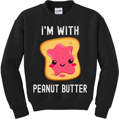 Funny Peanut Butter Jelly Matching Couples His & Hers Kids Sweatshirt