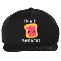 Funny Peanut Butter Jelly Matching Couples His & Hers Wool Snapback Cap