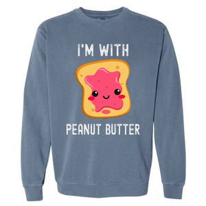 Funny Peanut Butter Jelly Matching Couples His & Hers Garment-Dyed Sweatshirt