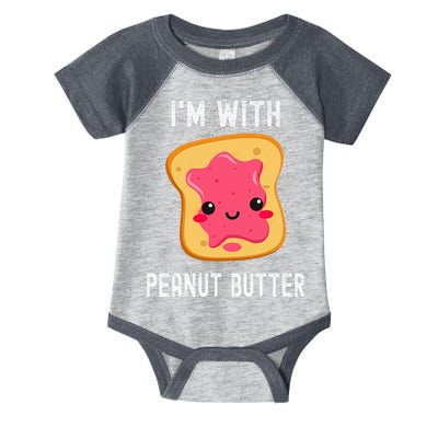 Funny Peanut Butter Jelly Matching Couples His & Hers Infant Baby Jersey Bodysuit