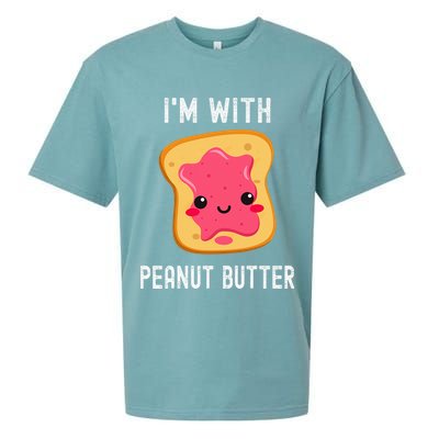 Funny Peanut Butter Jelly Matching Couples His & Hers Sueded Cloud Jersey T-Shirt