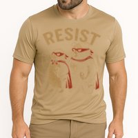 Funny Penguin Bear Resist Penguins Protest Against Tariffs Performance Shirt