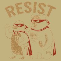 Funny Penguin Bear Resist Penguins Protest Against Tariffs Performance Shirt