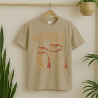Funny Penguin Bear Resist Penguins Protest Against Tariffs T-Shirt