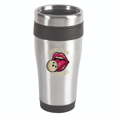 Funny Pun Bowling Stone 16oz Travel Tumbler