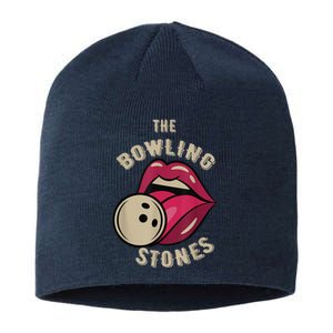 Funny Pun Bowling Stone Sustainable Beanie