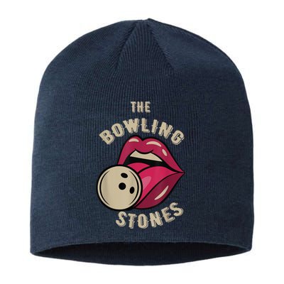 Funny Pun Bowling Stone Sustainable Beanie