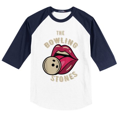 Funny Pun Bowling Stone Baseball Sleeve Shirt