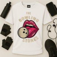 Funny Pun Bowling Stone Cooling Performance Crew T-Shirt
