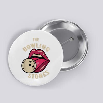 Funny Pun Bowling Stone Button