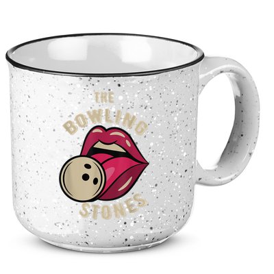 Funny Pun Bowling Stone 15oz Campfire Ceramic Mug