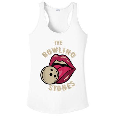 Funny Pun Bowling Stone Ladies PosiCharge Competitor Racerback Tank