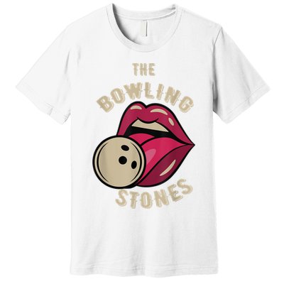 Funny Pun Bowling Stone Premium T-Shirt
