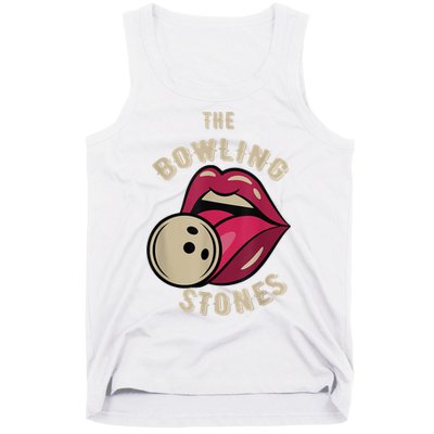 Funny Pun Bowling Stone Tank Top