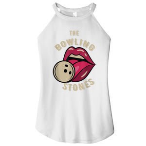 Funny Pun Bowling Stone Women’s Perfect Tri Rocker Tank