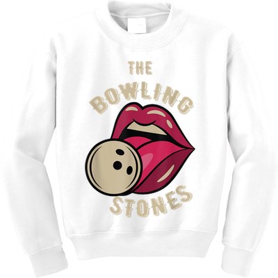 Funny Pun Bowling Stone Kids Sweatshirt