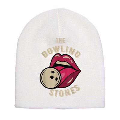 Funny Pun Bowling Stone Short Acrylic Beanie