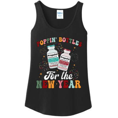 Funny Poppin Bottles For The New Year Icu Nurse Propofol Crna Ladies Essential Tank