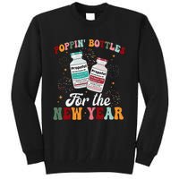 Funny Poppin Bottles For The New Year Icu Nurse Propofol Crna Tall Sweatshirt