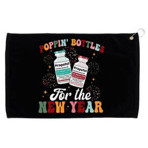 Funny Poppin Bottles For The New Year Icu Nurse Propofol Crna Grommeted Golf Towel