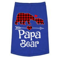 Funny Papa Bear Christmas Pajama Red Plaid Buffalo Matching Family Doggie Tank