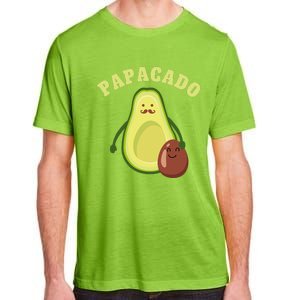 Funny Papacado Best Dad Fathers Day Adult ChromaSoft Performance T-Shirt