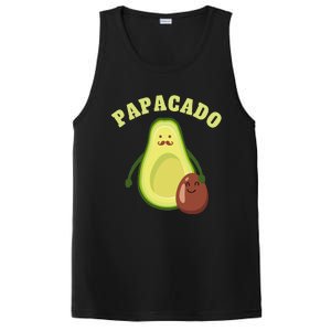 Funny Papacado Best Dad Fathers Day PosiCharge Competitor Tank