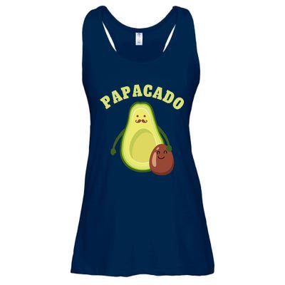 Funny Papacado Best Dad Fathers Day Ladies Essential Flowy Tank