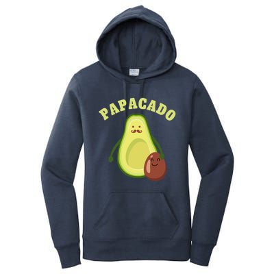 Funny Papacado Best Dad Fathers Day Women's Pullover Hoodie