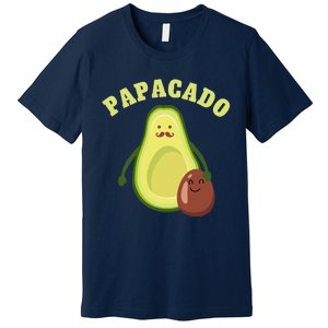 Funny Papacado Best Dad Fathers Day Premium T-Shirt