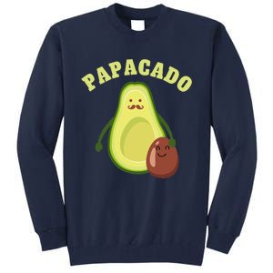 Funny Papacado Best Dad Fathers Day Tall Sweatshirt