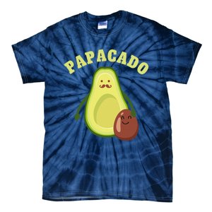 Funny Papacado Best Dad Fathers Day Tie-Dye T-Shirt