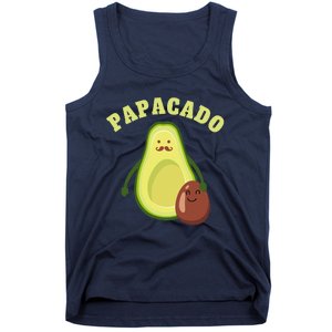 Funny Papacado Best Dad Fathers Day Tank Top