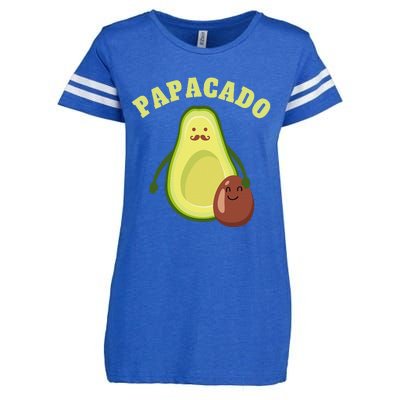 Funny Papacado Best Dad Fathers Day Enza Ladies Jersey Football T-Shirt