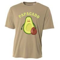 Funny Papacado Best Dad Fathers Day Cooling Performance Crew T-Shirt