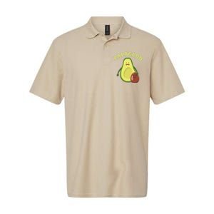 Funny Papacado Best Dad Fathers Day Softstyle Adult Sport Polo