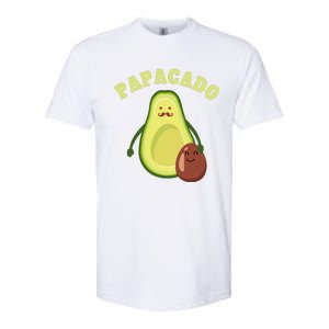 Funny Papacado Best Dad Fathers Day Softstyle CVC T-Shirt