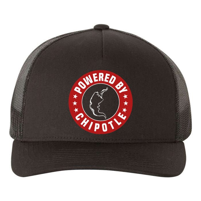 Funny Powered By Chipotle Design Chili Pepper Yupoong Adult 5-Panel Trucker Hat