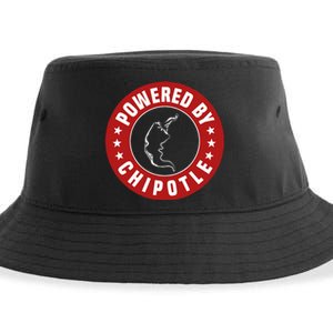 Funny Powered By Chipotle Design Chili Pepper Sustainable Bucket Hat