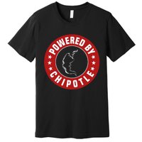 Funny Powered By Chipotle Design Chili Pepper Premium T-Shirt